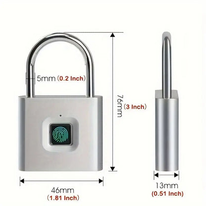 Waterproof Mini Smart Travel Fingerprint Padlock