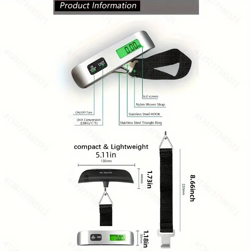 Portable T-Shaped Electronic Luggage Scale