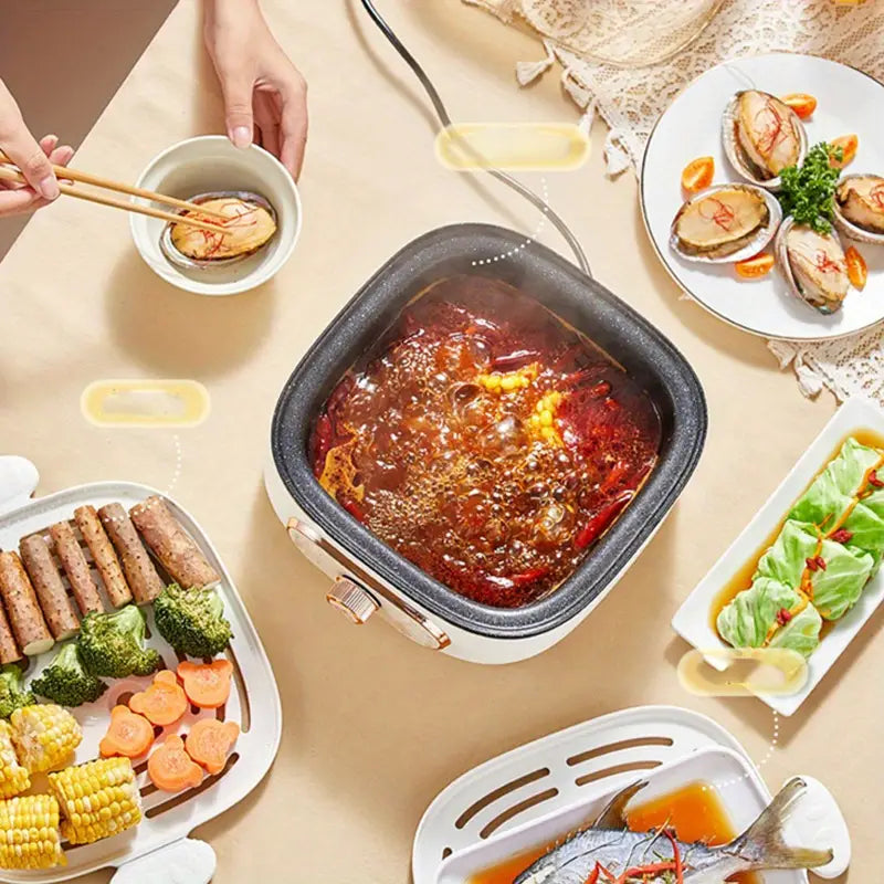 Smart 2-in-1 Electric Steamer &amp; Hot Pot