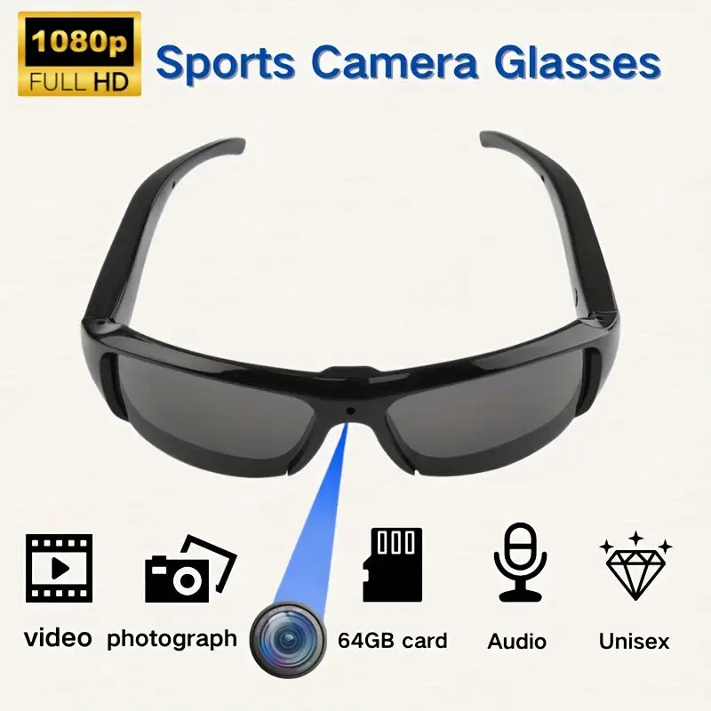 HD 1080P Smart Outdoor Video Glasses