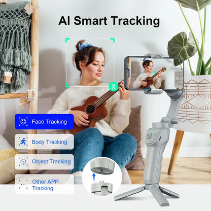 3-Axis AI Smartphone Gimbal Stabilizer