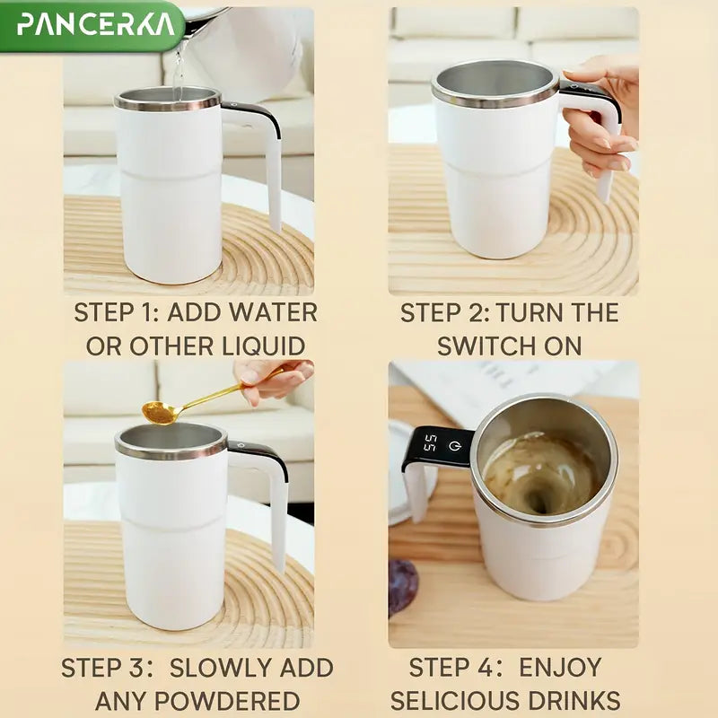 Rechargeable USB Self-Stirring Coffee Mug