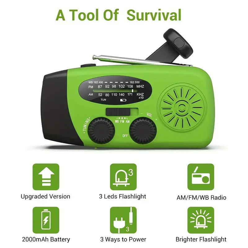 2000mAh Portable Emergency Radio