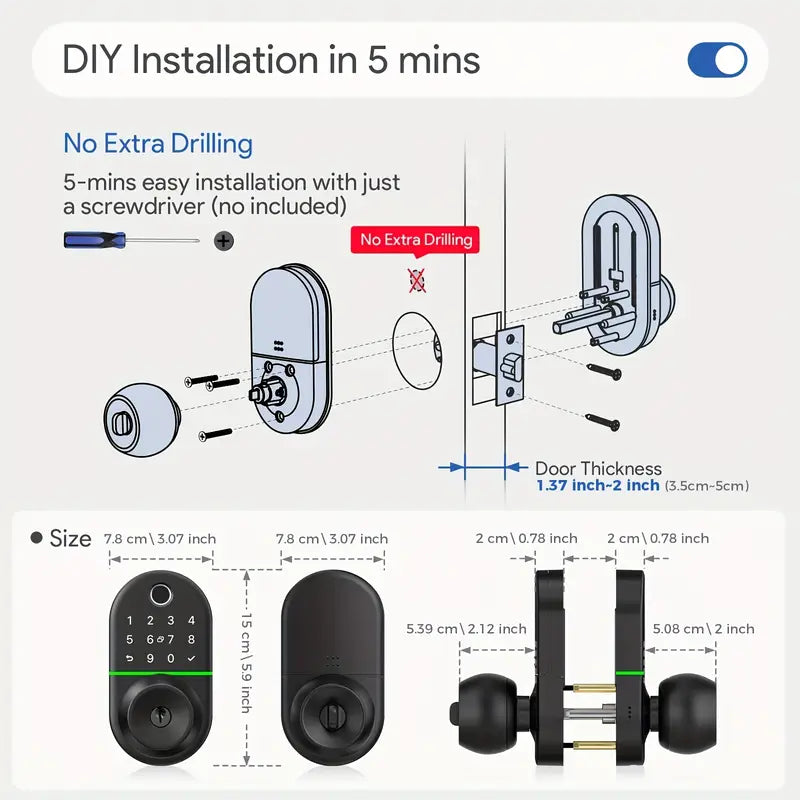 Smart Keypad Deadbolt Lock