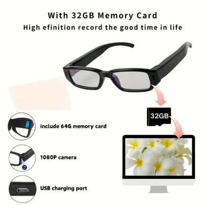 Smart 1080P Camera Glasses